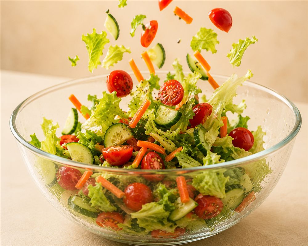 Fresh Salad Tossing